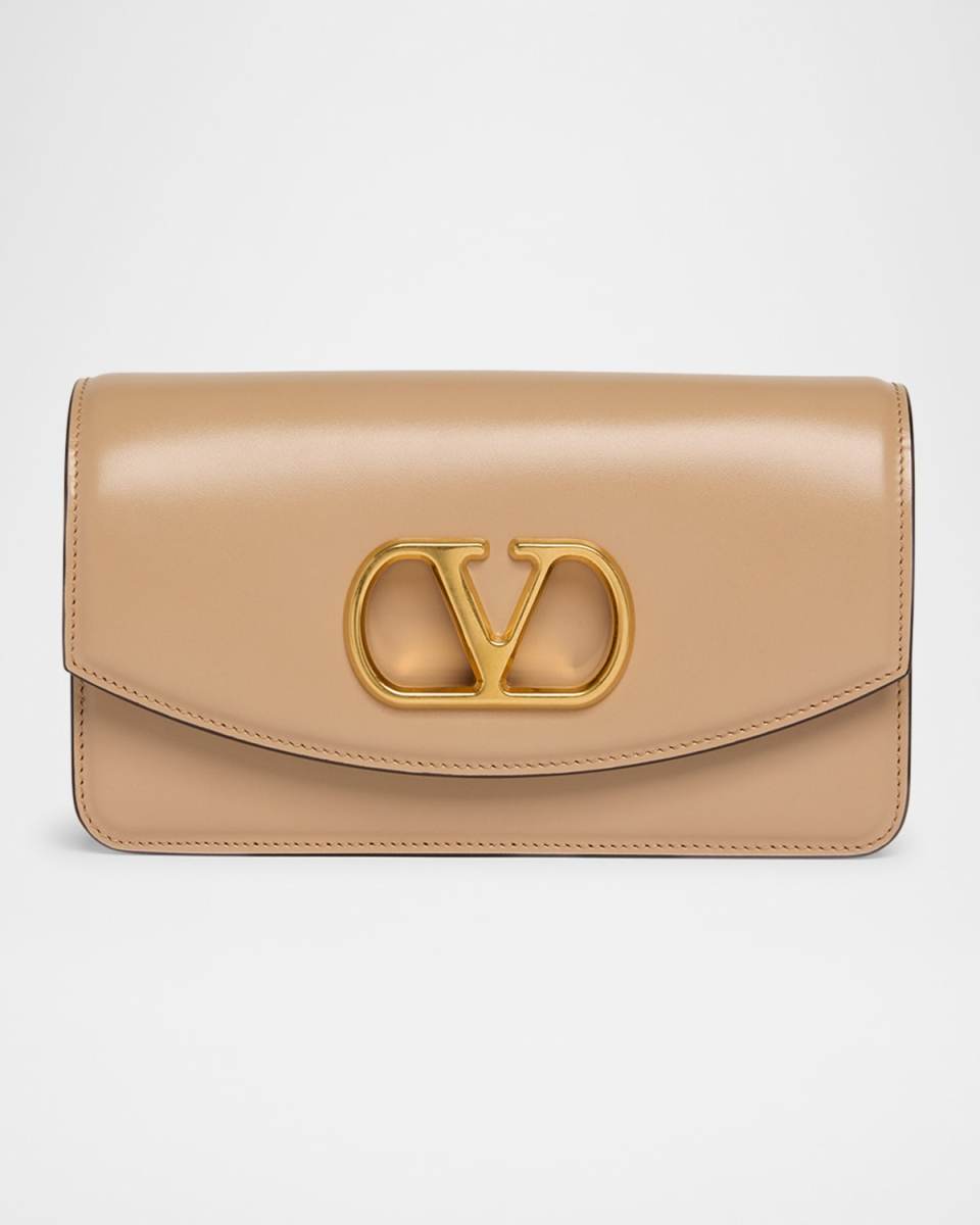 Vain Small Flap Leather Clutch Bag